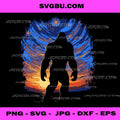 Van Gogh Bigfoot Starry Night PNG, Retro Vintage Cryptid Graphic PNG