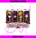 Vintage Halloween Friends PNG, Spooky Pumpkin PNG, Cute Witch Skeleton PNG