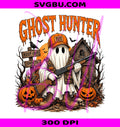Ghost Hunter PNG, Funny Ghost PNG, Vintage Halloween PNG