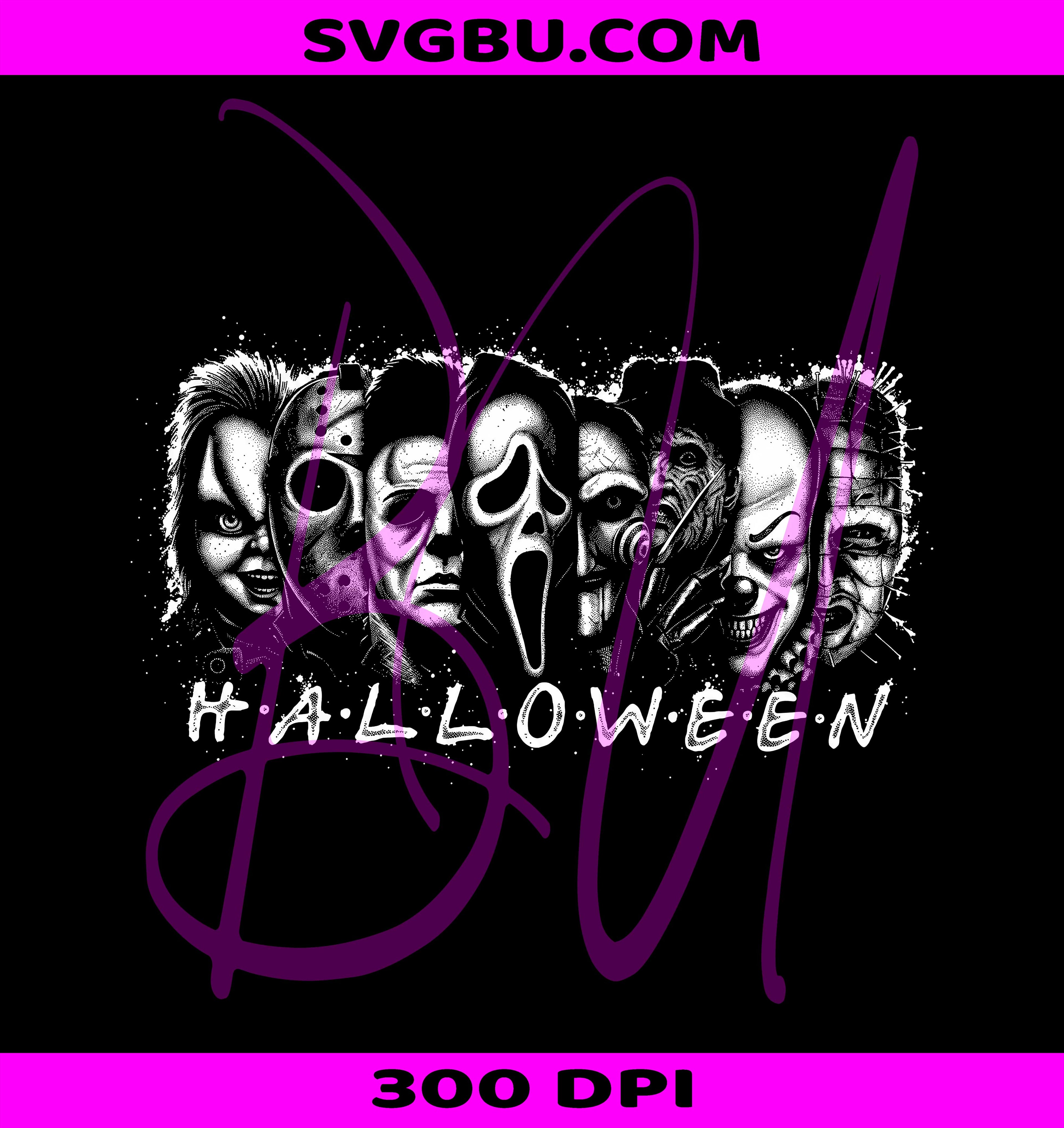 Preppy Horror PNG, Retro Halloween PNG, Colorful Stripe PNG