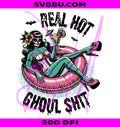 Retro Ghoul Girl PNG, Halloween Ghoul PNG, Pink Inflatable PNG