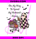 Halloween Ghost PNG, Ghost Shopping PNG, Spend Husband Money PNG