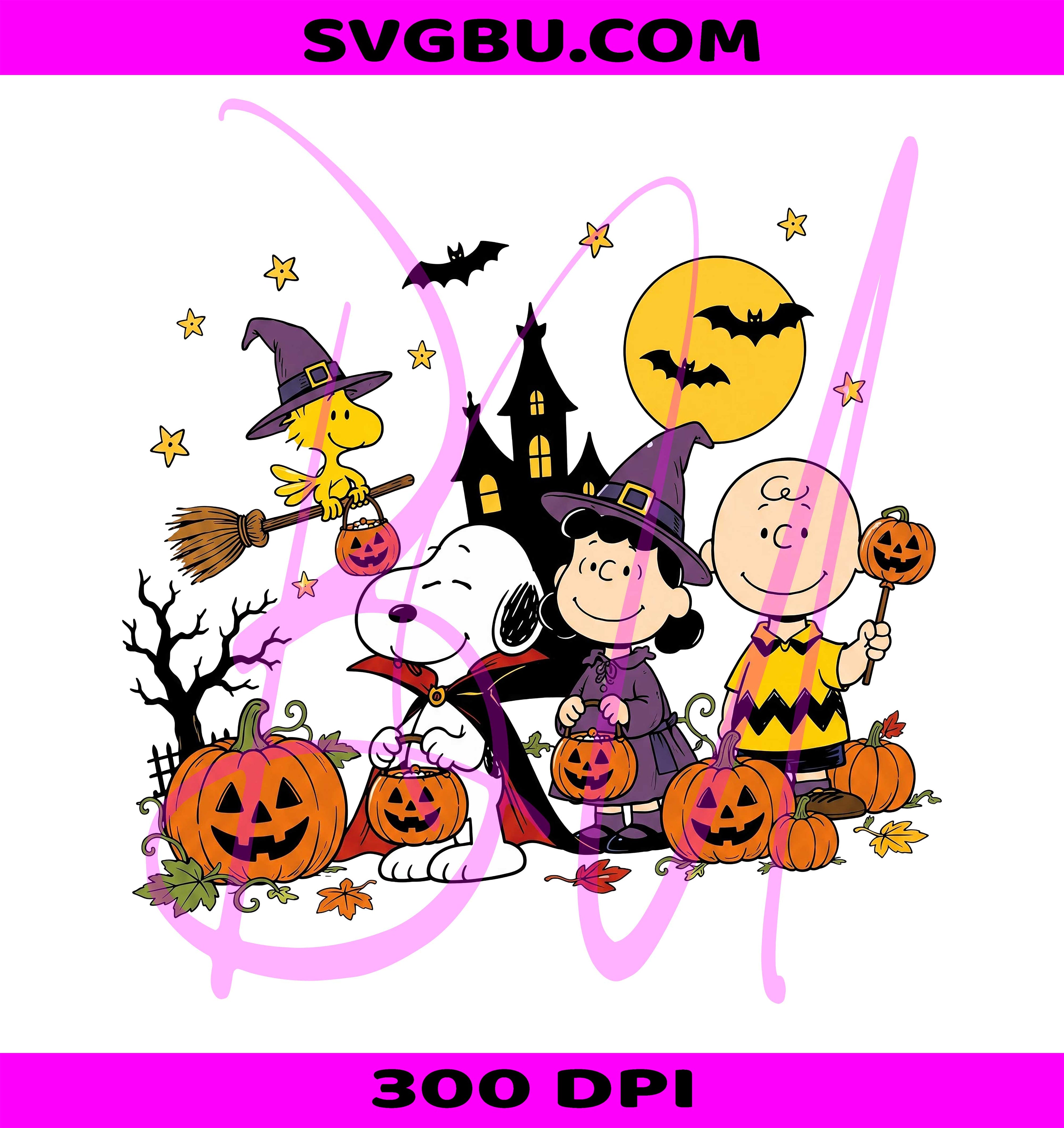 Snoopy Halloween PNG, Peanuts Spooky Halloween PNG, Trick Or Treat Snoopy PNG