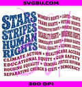 Stars Stripes Human Rights PNG, Pro Immigration PNG, Anti ICE PNG