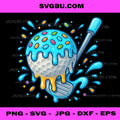Ice Cream Golf Ball PNG, Funny Golfing Art PNG, Dessert Sports PNG
