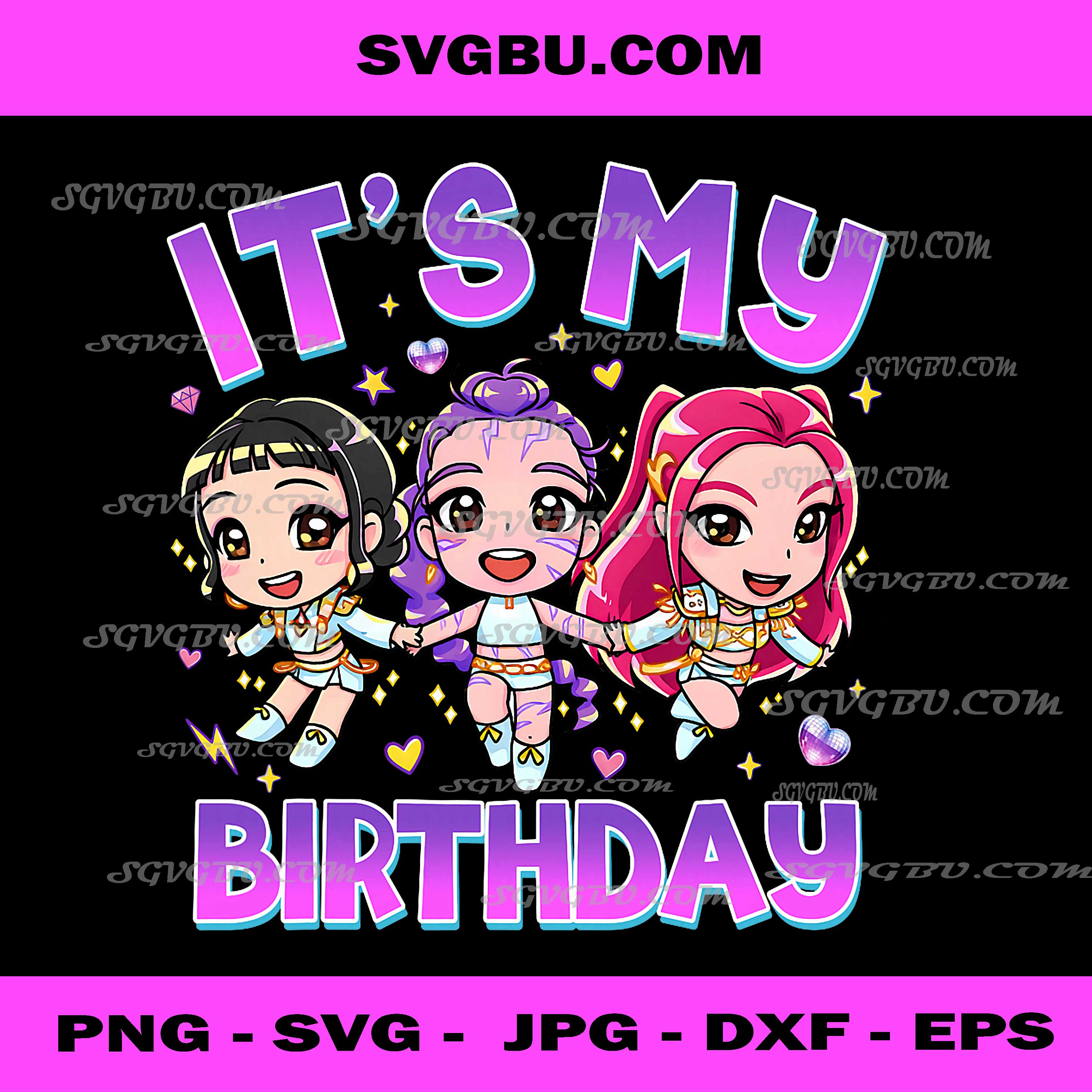 It's My Birthday PNG, Cute Chibi Kpop, Funny Birthday Girl PNG
