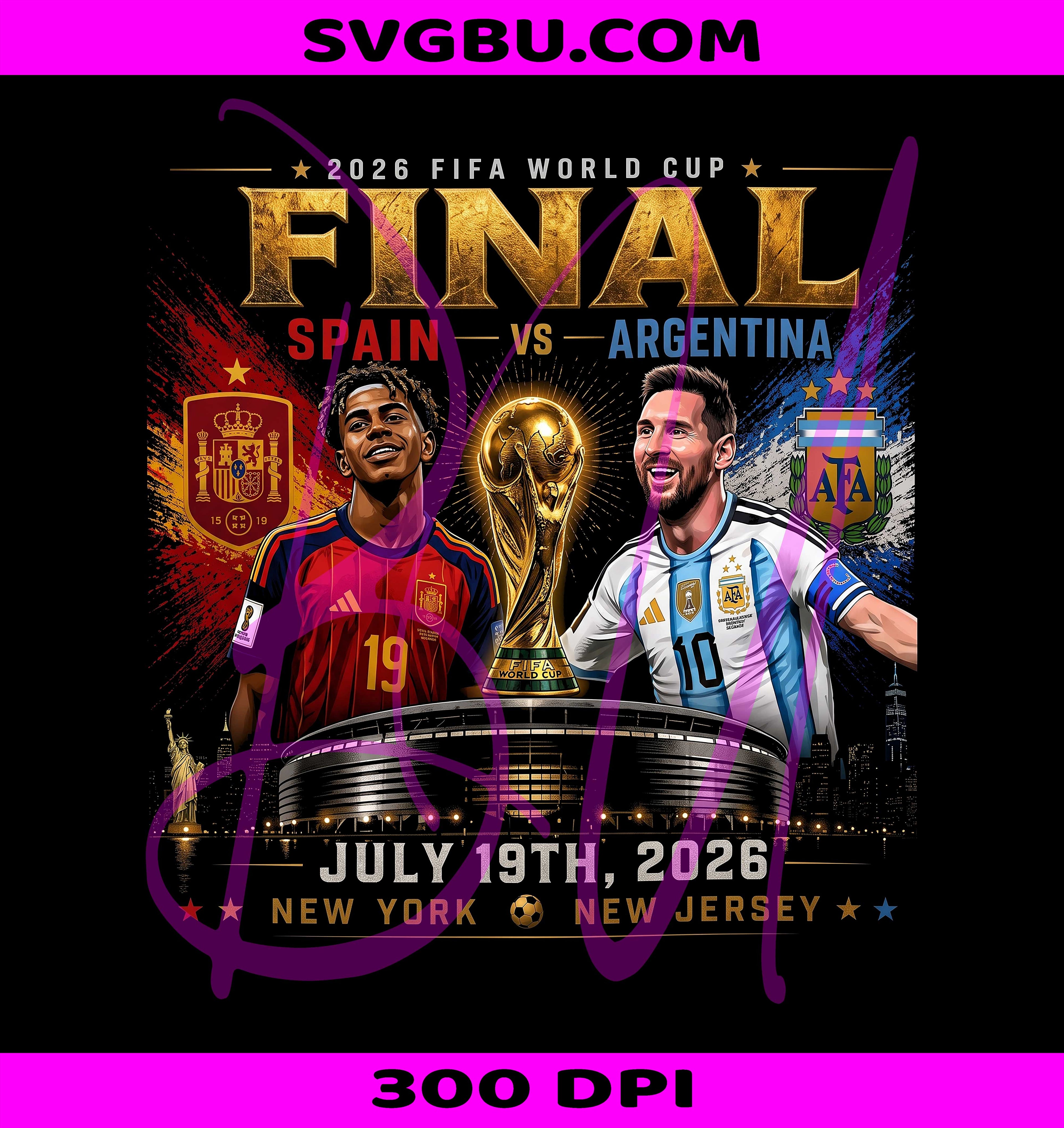 Spain vs Argentina 2026 PNG, World Cup Final PNG, Soccer Match Day PNG