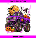 Halloween Monster Truck PNG, Spooky Ghost Pumpkin PNG, Halloween Sports Graphic PNG