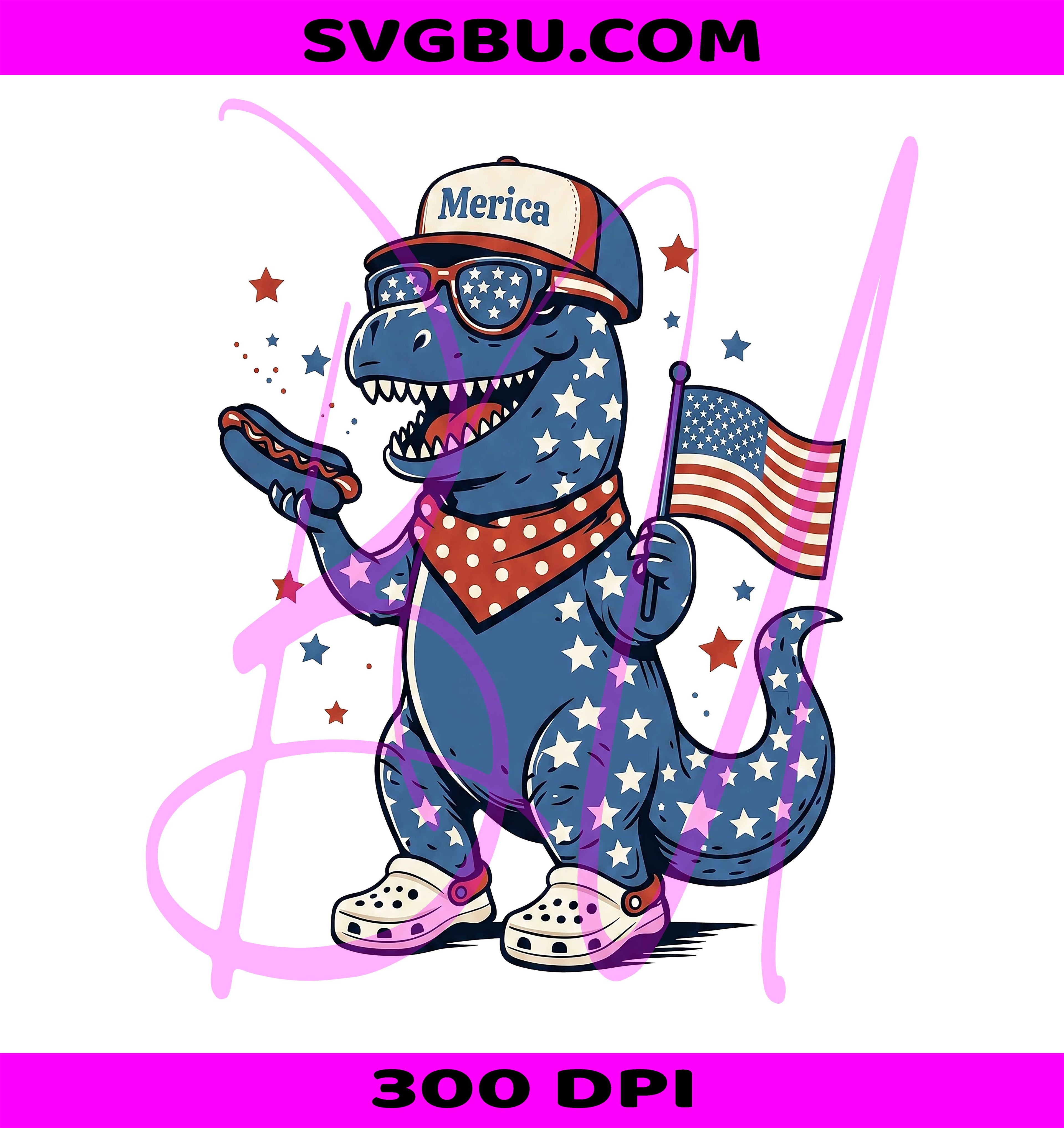 Patriotic T Rex Dinosaur PNG,4th Of July Dinosaur PNG,Boys Dinosaur PNG