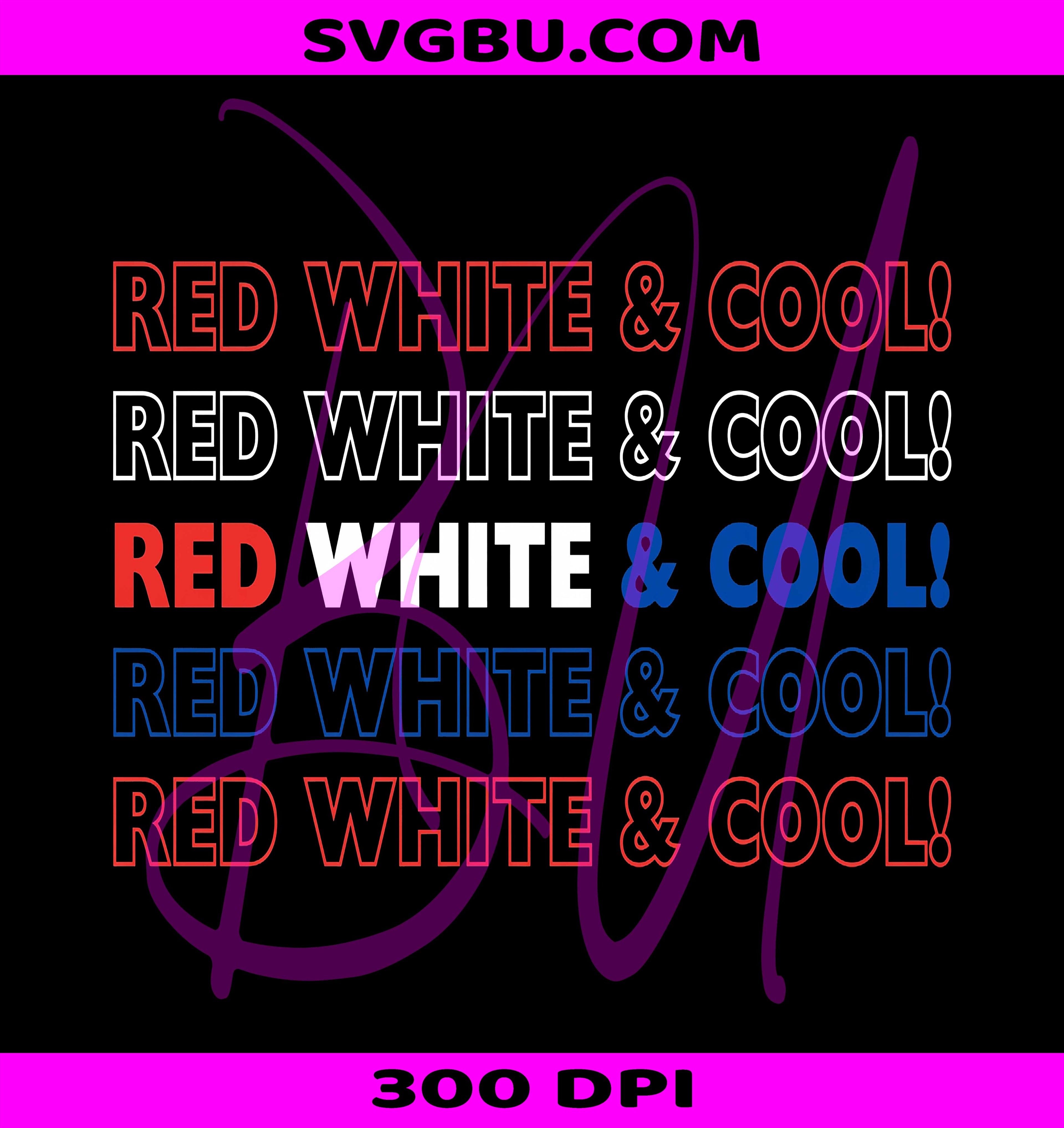 Red White And Cool PNG, 4th Of July Summer PNG, Patriotic USA PNG