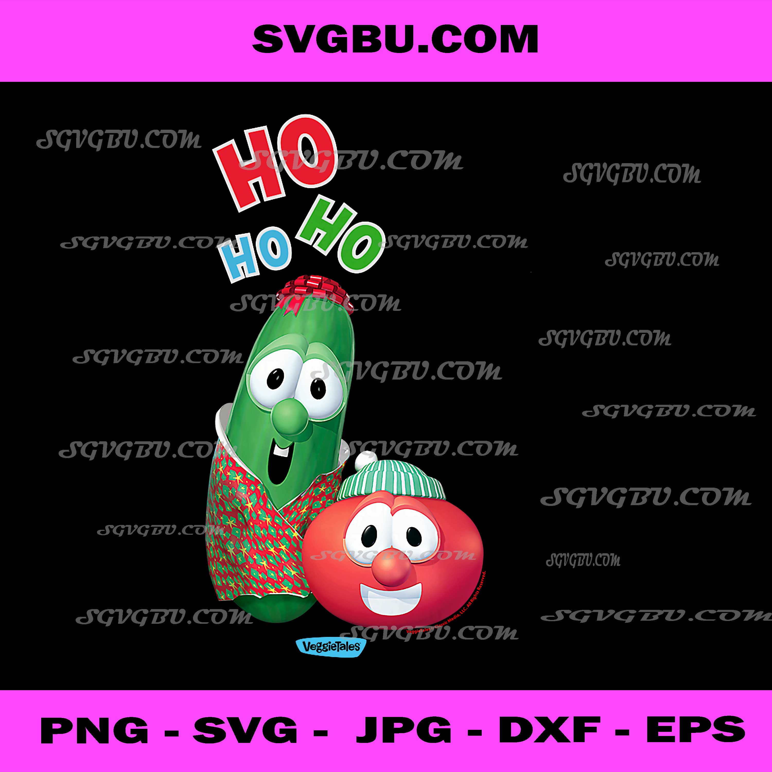 VeggieTales Ho Ho Ho Larry The Cucumber & Bob The Tomato PNG