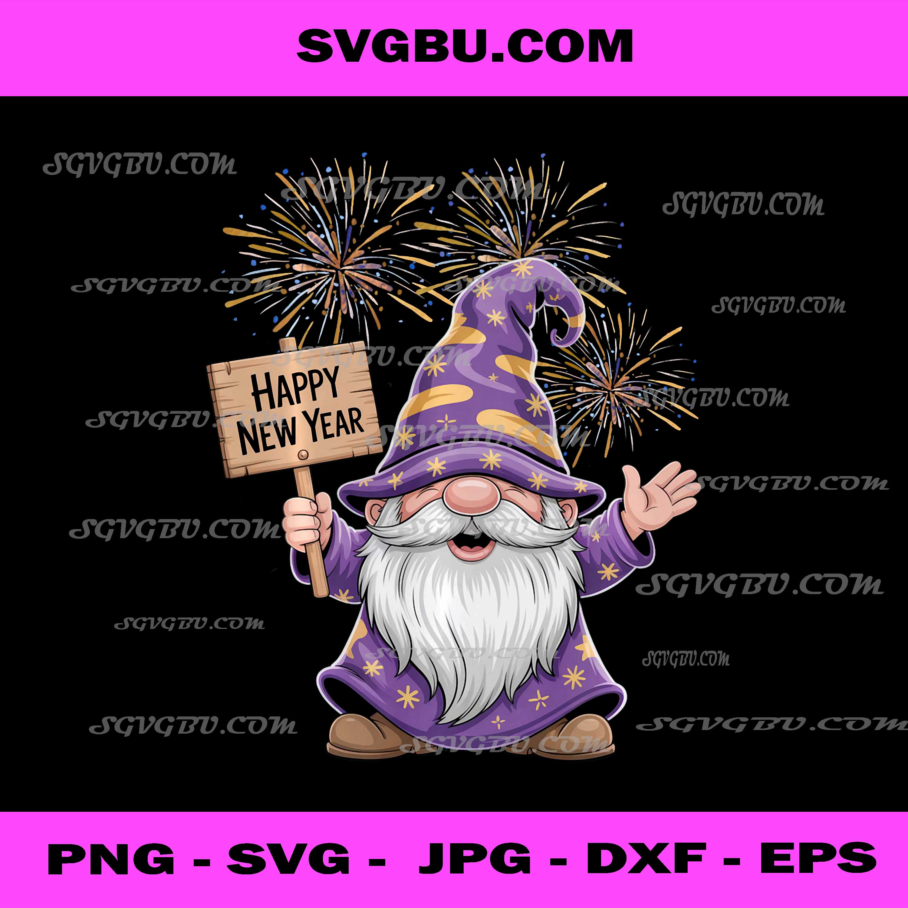Happy New Year Gnomes, December 31 Celebrating PNG