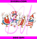 Retro American Goose PNG,Goose Parade PNG,Fourth Of July Goose PNG