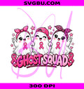 Pink Ghost Squad PNG, Breast Cancer PNG, Cute Ghost PNG