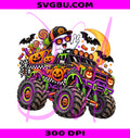 Halloween Monster Truck PNG, Spooky Mud Truck PNG, Ghost Pumpkin PNG