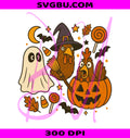 Pumpkin Chicken PNG, Retro Halloween PNG, Chick or Treat PNG