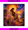 Jesus Comfort PNG, Christian Faith PNG, Visionary Art Yeshua PNG