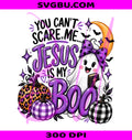 Jesus Is My Boo PNG, Christian Halloween PNG, Cute Ghost Faith PNG