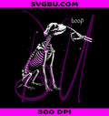 Retro Dog Skeleton PNG, Boop Halloween Dog PNG, Spooky Pet PNG