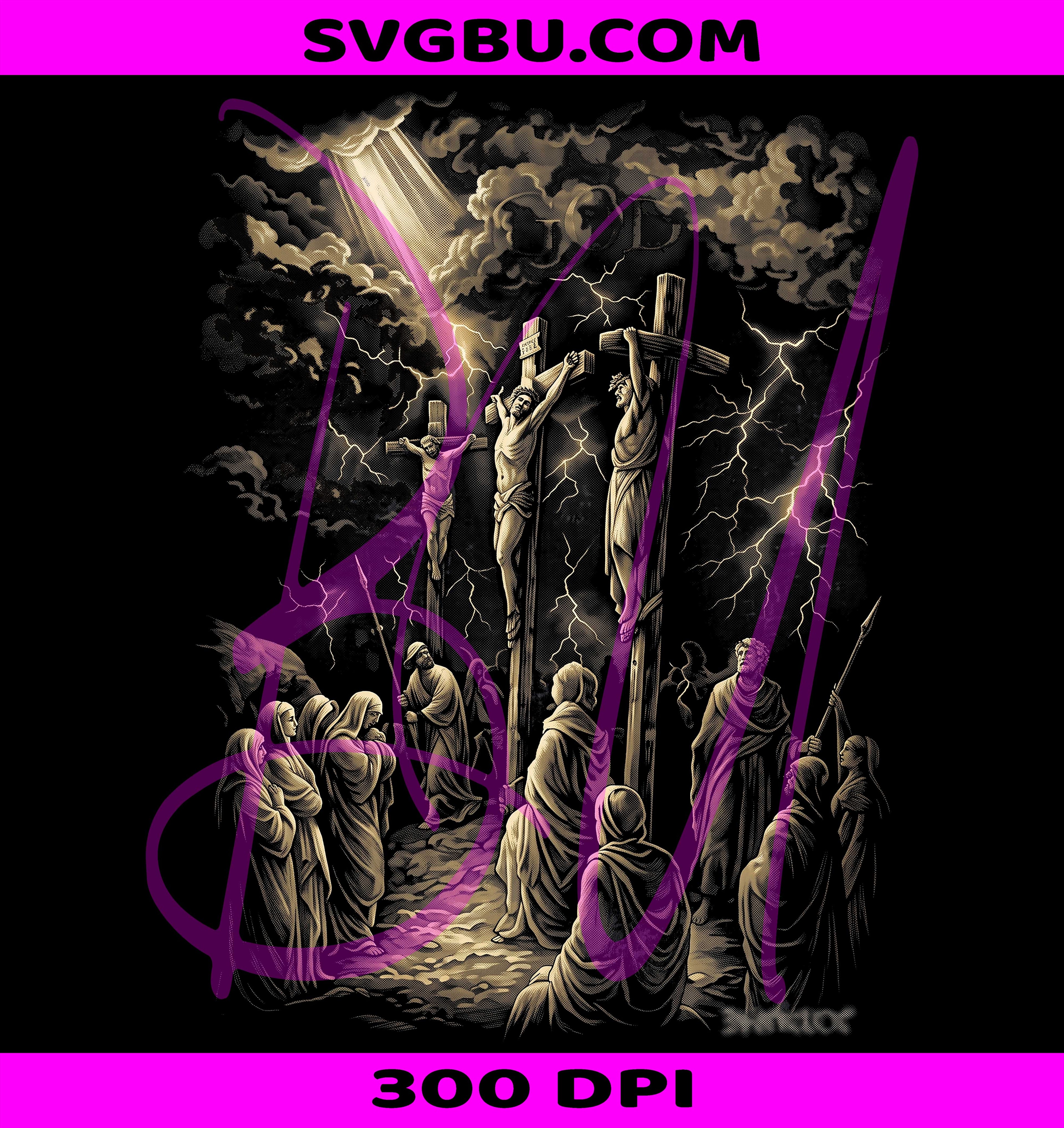 Jesus Crucifixion PNG, Vintage Christian PNG, Religious Art PNG