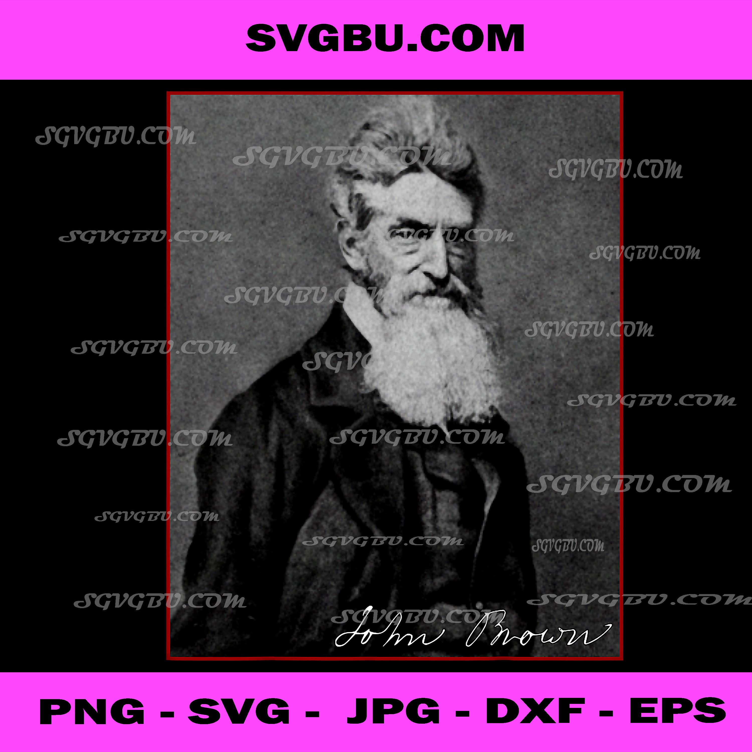 John Brown Abolitionist PNG, American History Anti-Racism Protest PNG