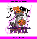 Spooky Feral Raccoon PNG, Halloween Raccoon PNG, Creepy Cute Raccoon PNG