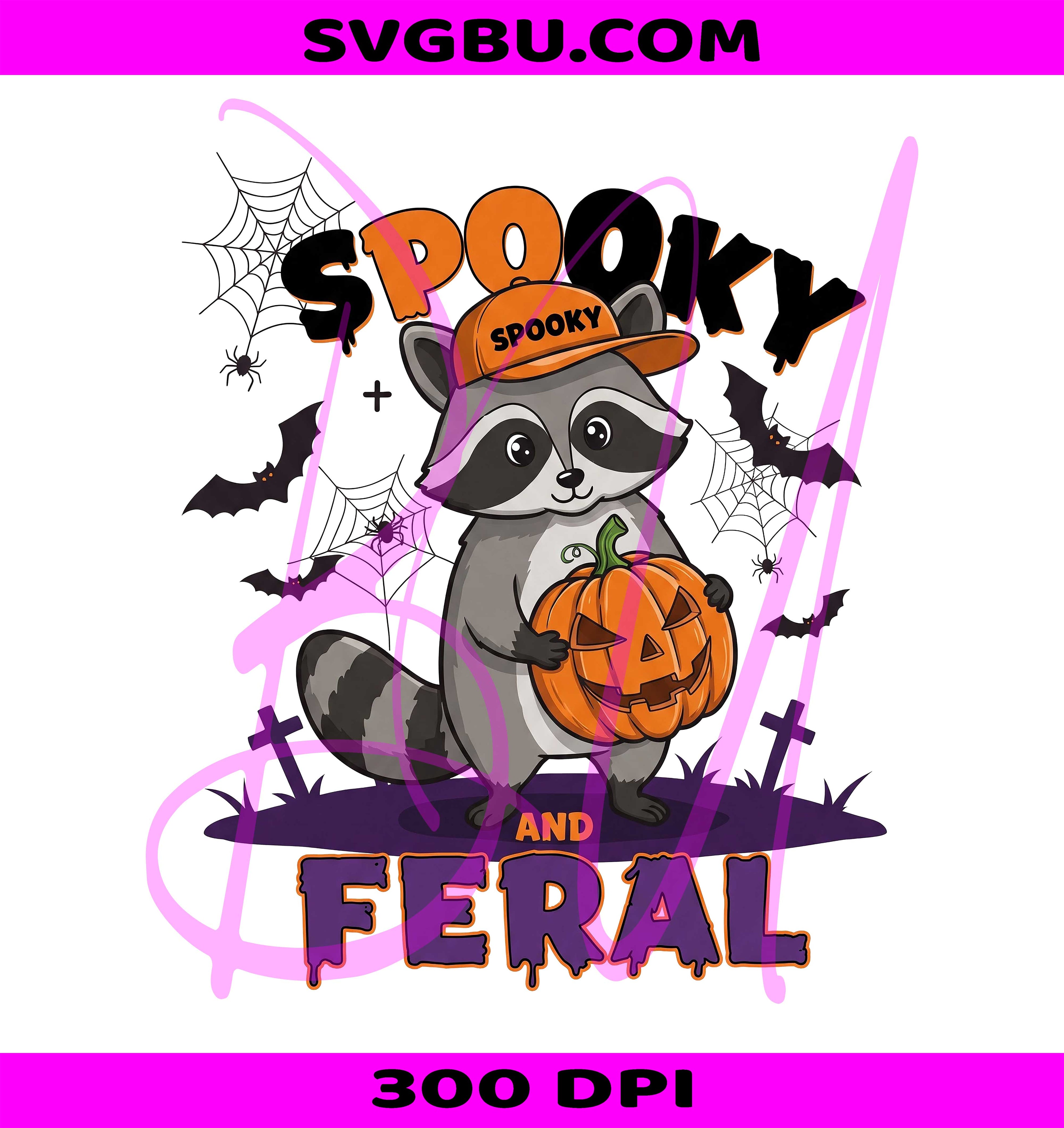 Spooky Feral Raccoon PNG, Halloween Raccoon PNG, Creepy Cute Raccoon PNG