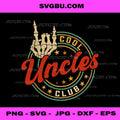 Cool Uncles Club Retro PNG, Funny New Uncle Men Skeleton PNG