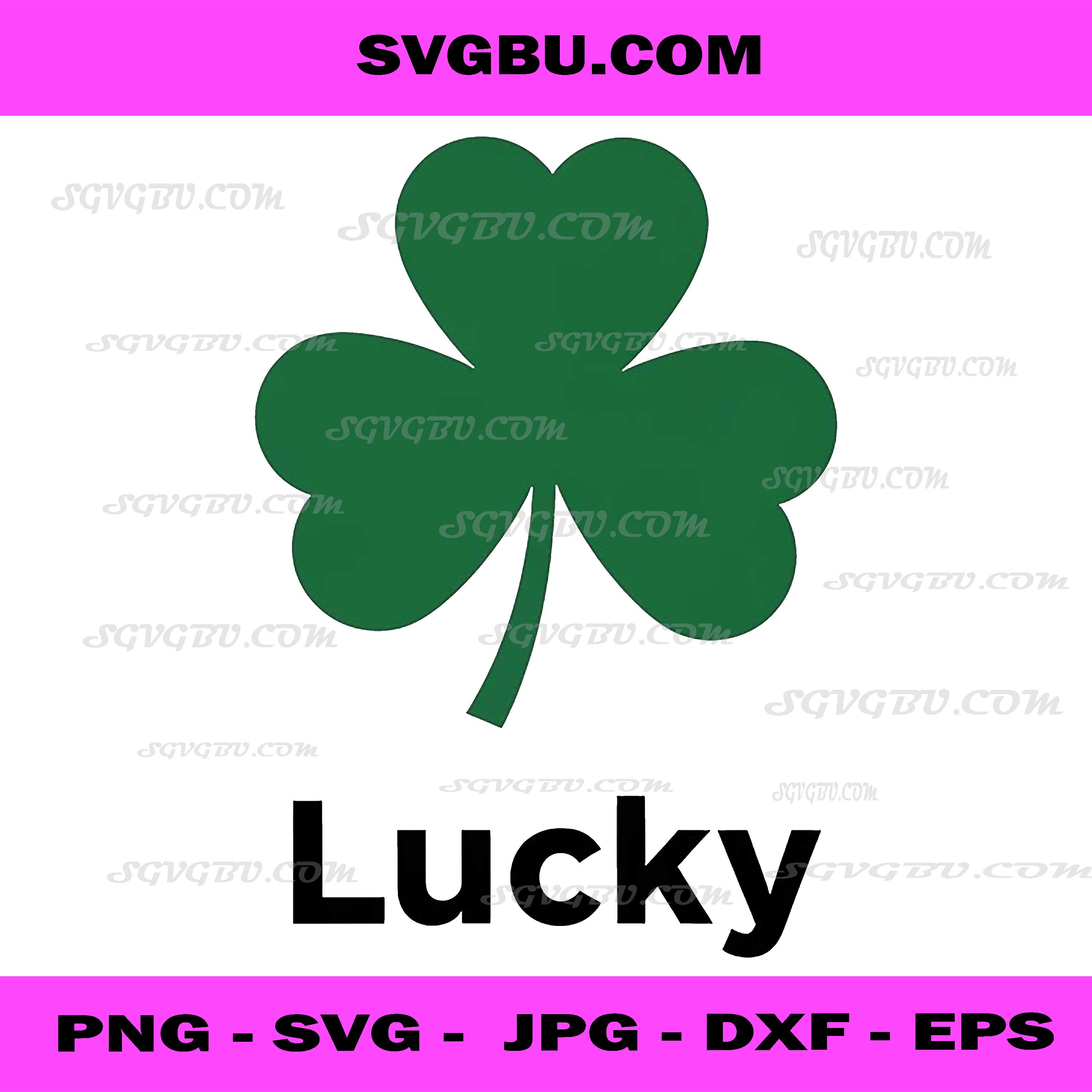 Lucky Shamrock PNG, St Patrick’s Day Irish Clover Digital Design