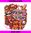 Baseball Season PNG, Leopard Fall Pumpkin PNG, Autumn Latte PNG