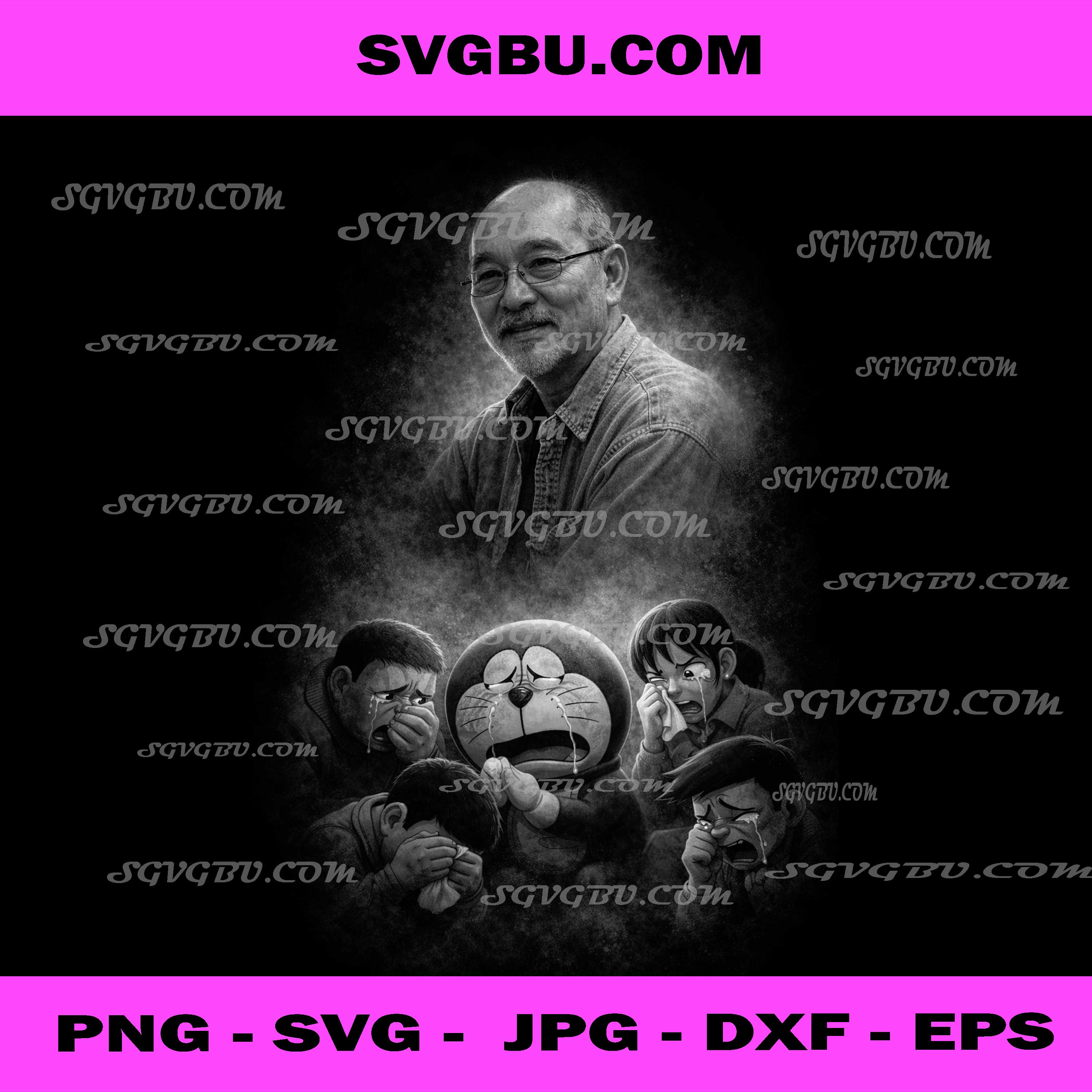 Farewell to a Legend, Tsutomu Shibayama & Doraemon Tears PNG