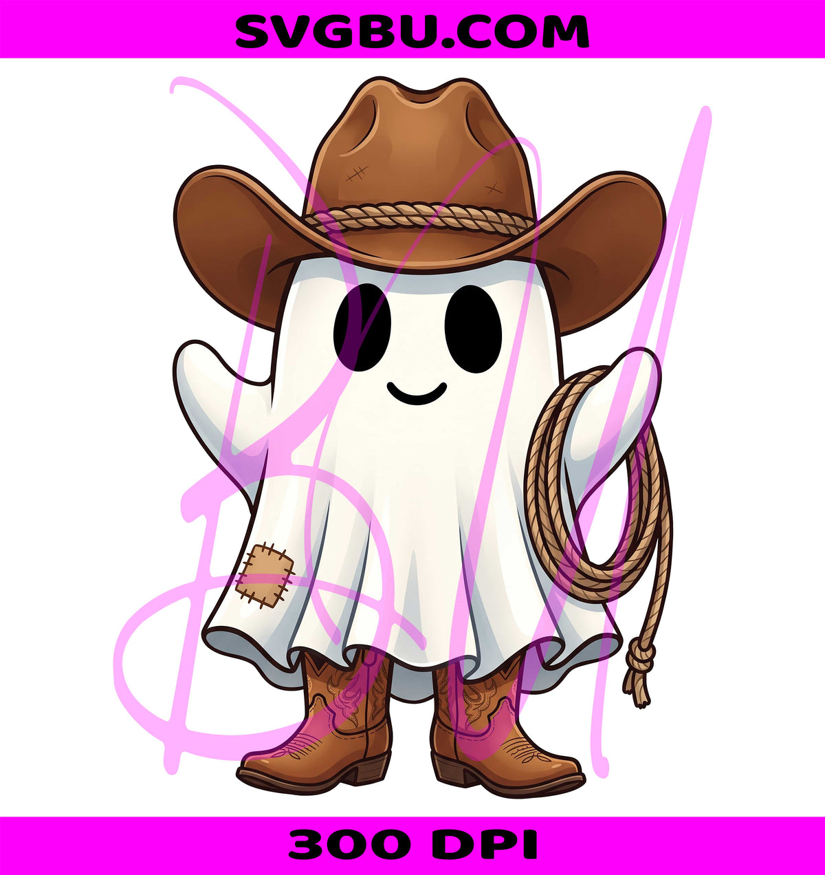 Western Ghost PNG, Retro Cowboy Ghost PNG, Spooky Western PNG