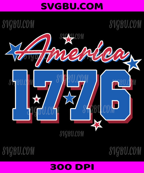 America 1776 Patriotic Stars, Fourth Of July Independence Day PNG