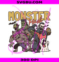 Monster Mash Halloween PNG, Retro Spooky Season PNG, Cute Halloween PNG