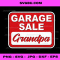 Funny Retro Garage Sale PNG, Grandpa Thrifting Humor Design