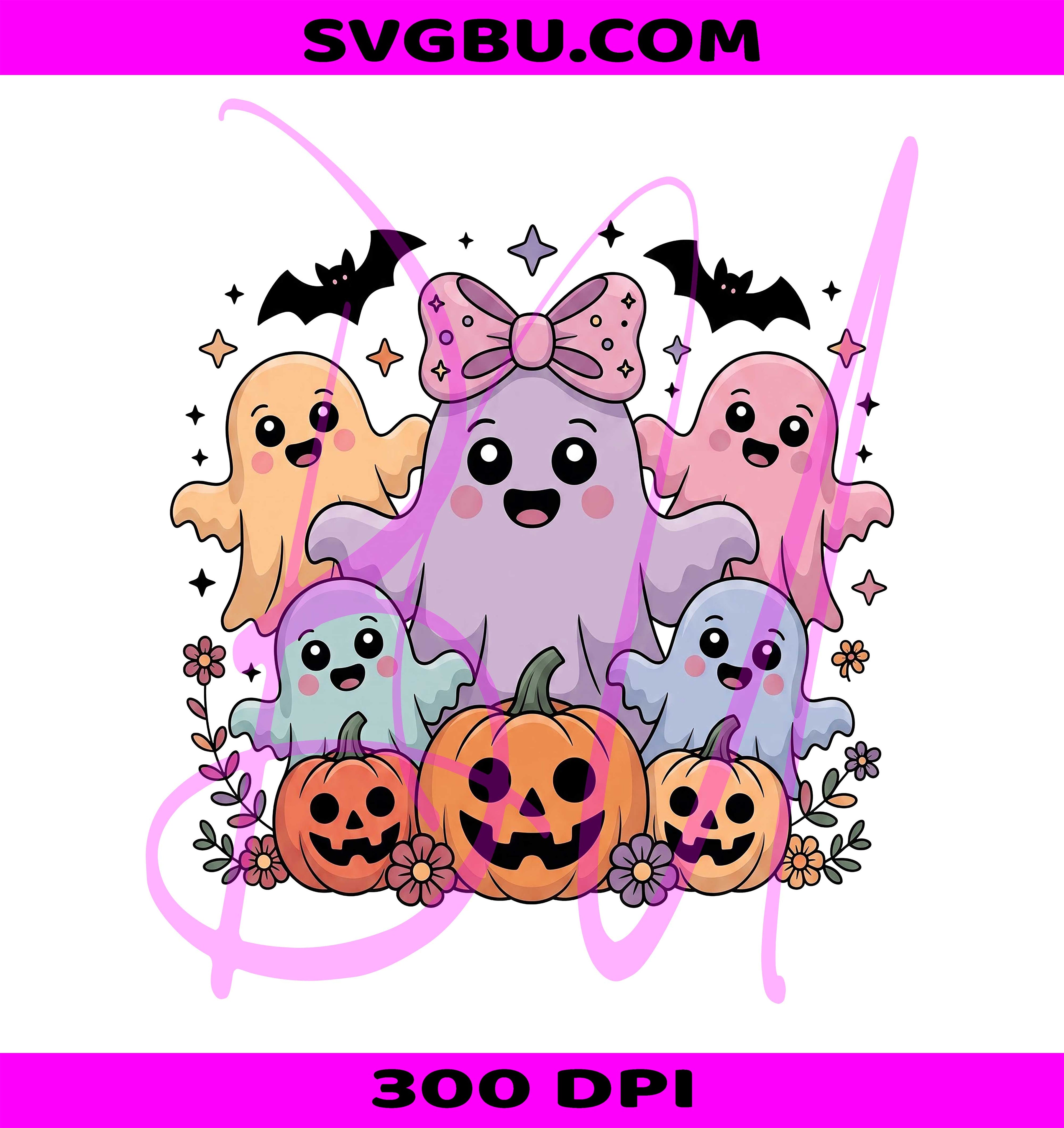 Retro Ghost PNG, Tis The Season PNG, Spooky Season PNG