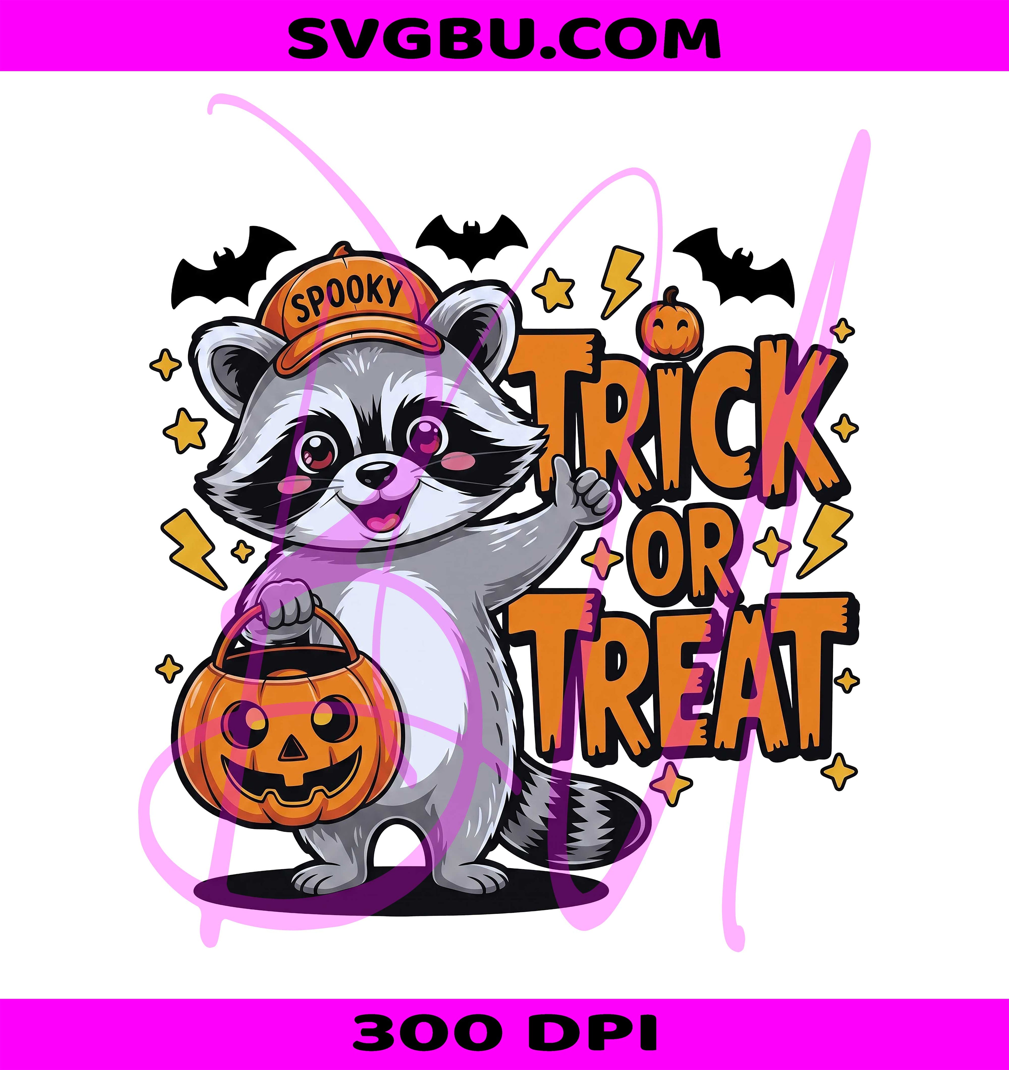 Halloween Raccoon PNG, Trick Or Treat Raccoon PNG, Halloween PNG