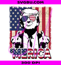 Donald Trump PNG, Merica Flag PNG, Patriotic Trump PNG