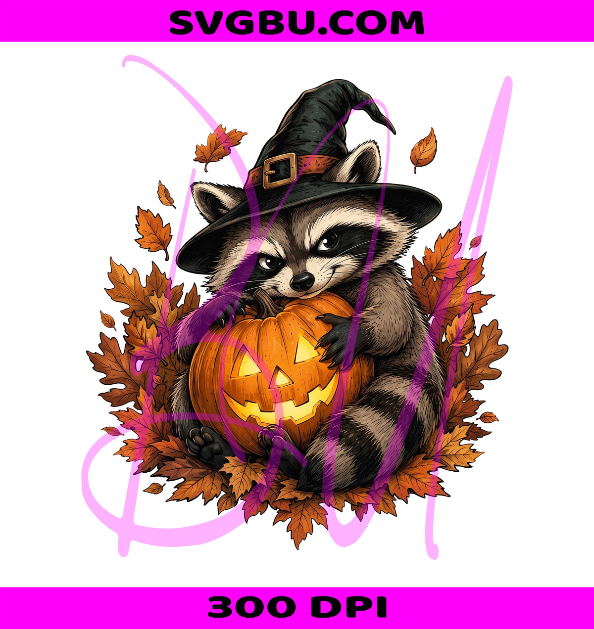 Funny Raccoon Halloween PNG, Cute Spooky Raccoon PNG, Autumn Raccoon PNG