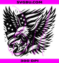 Soaring Eagle Flag PNG, Flying Eagle USA PNG, Patriotic USA Flag PNG