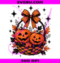 Pumpkin Cherries PNG, Vintage Halloween PNG, Retro Fall Pumpkin PNG