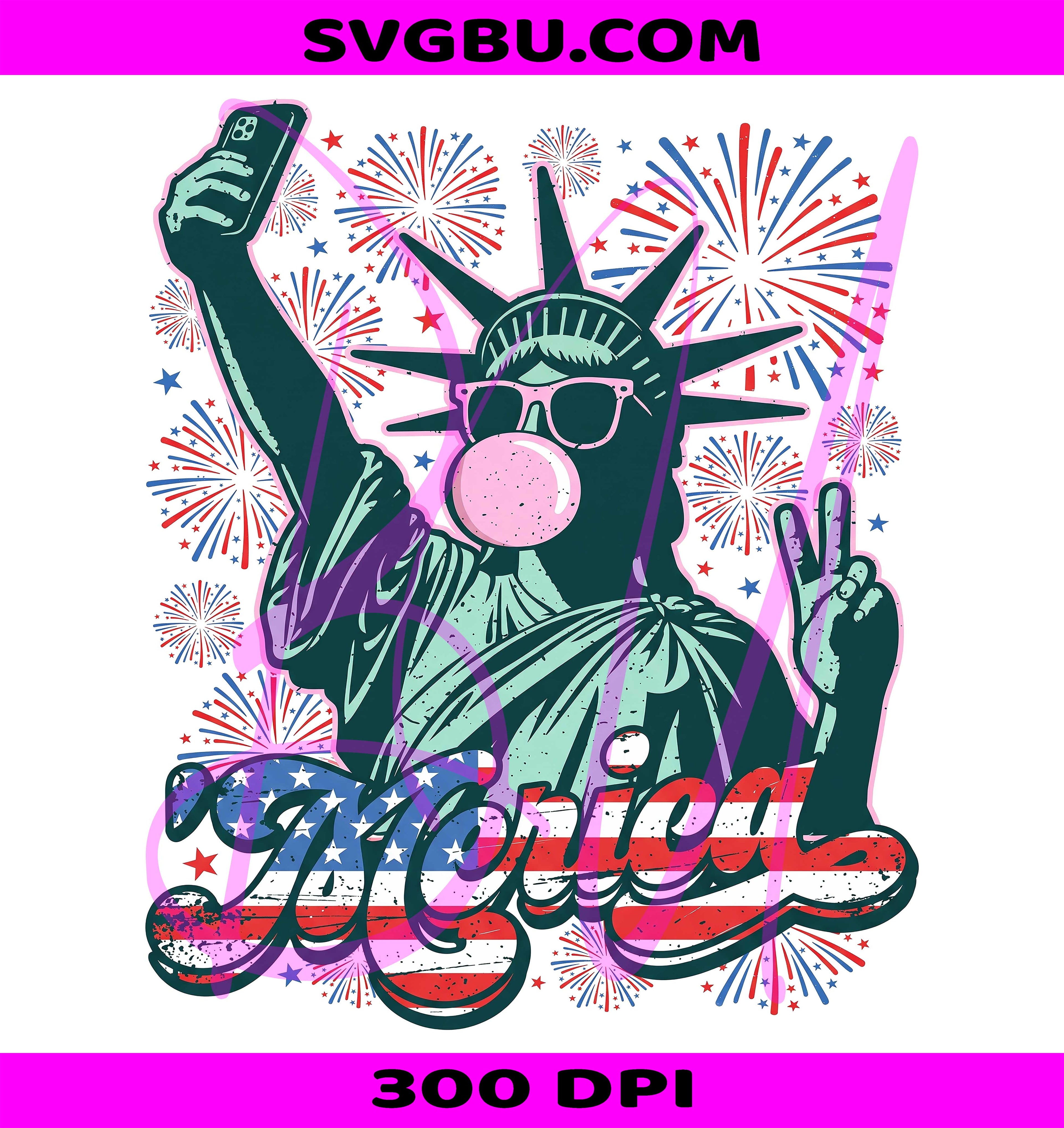 Statue Of Liberty Selfie PNG, Merica Flag Letters PNG, Cool Statue Of Liberty PNG