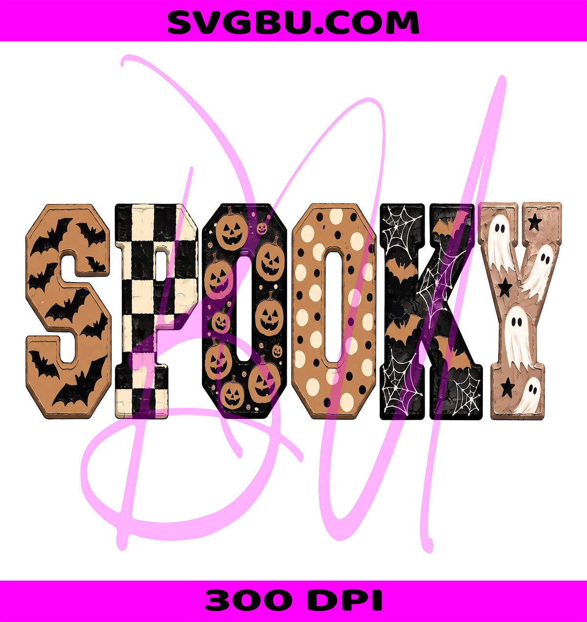 Preppy Spooky Ghost PNG, Retro Halloween Doodles PNG, Spooky Season PNG