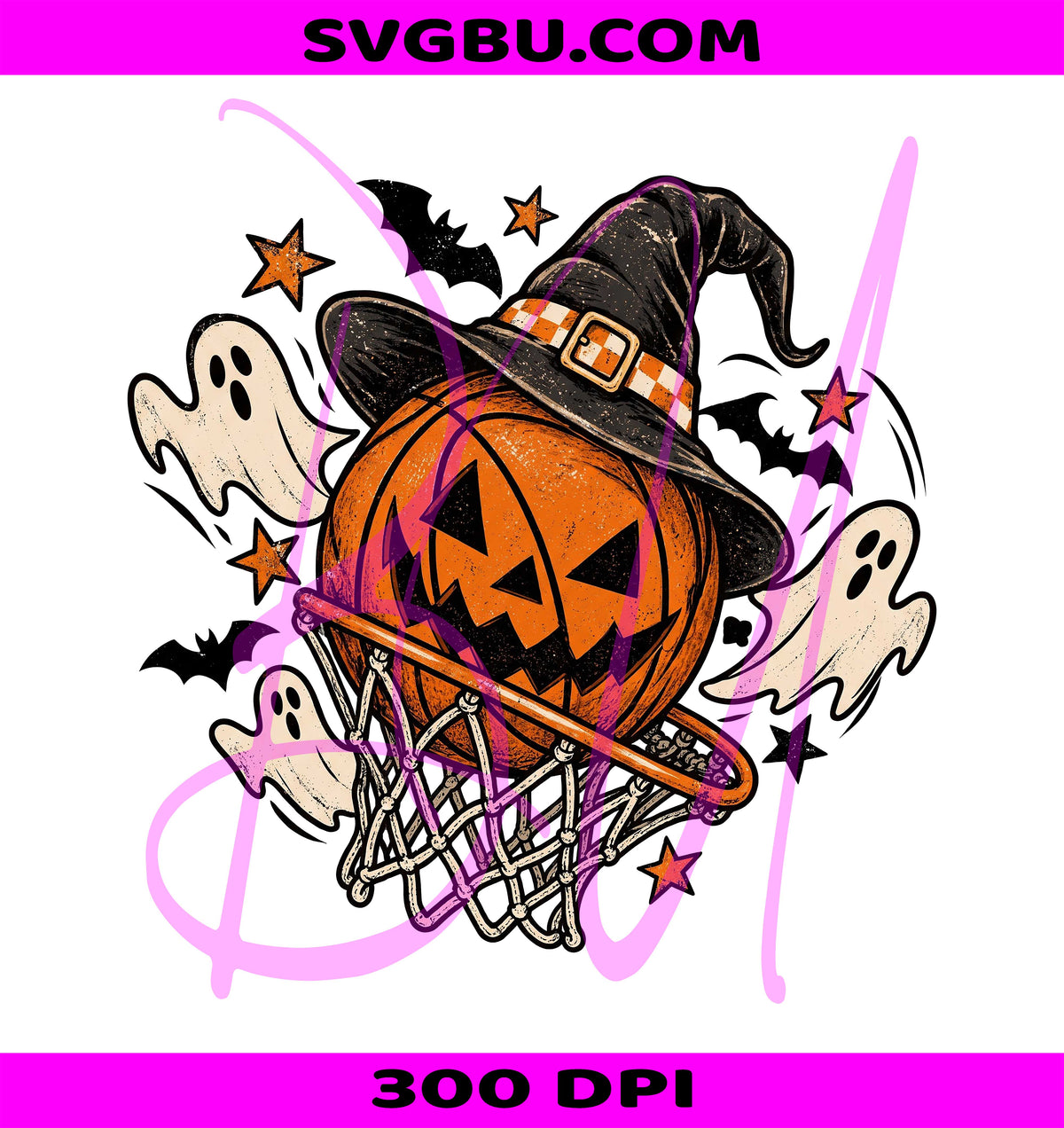 Halloween Basketball PNG, Pumpkin Basketball PNG, Spooky Basketball PNG