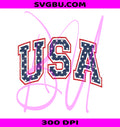 Retro USA Flag PNG, Patriotic Varsity PNG, American Flag Sublimation PNG