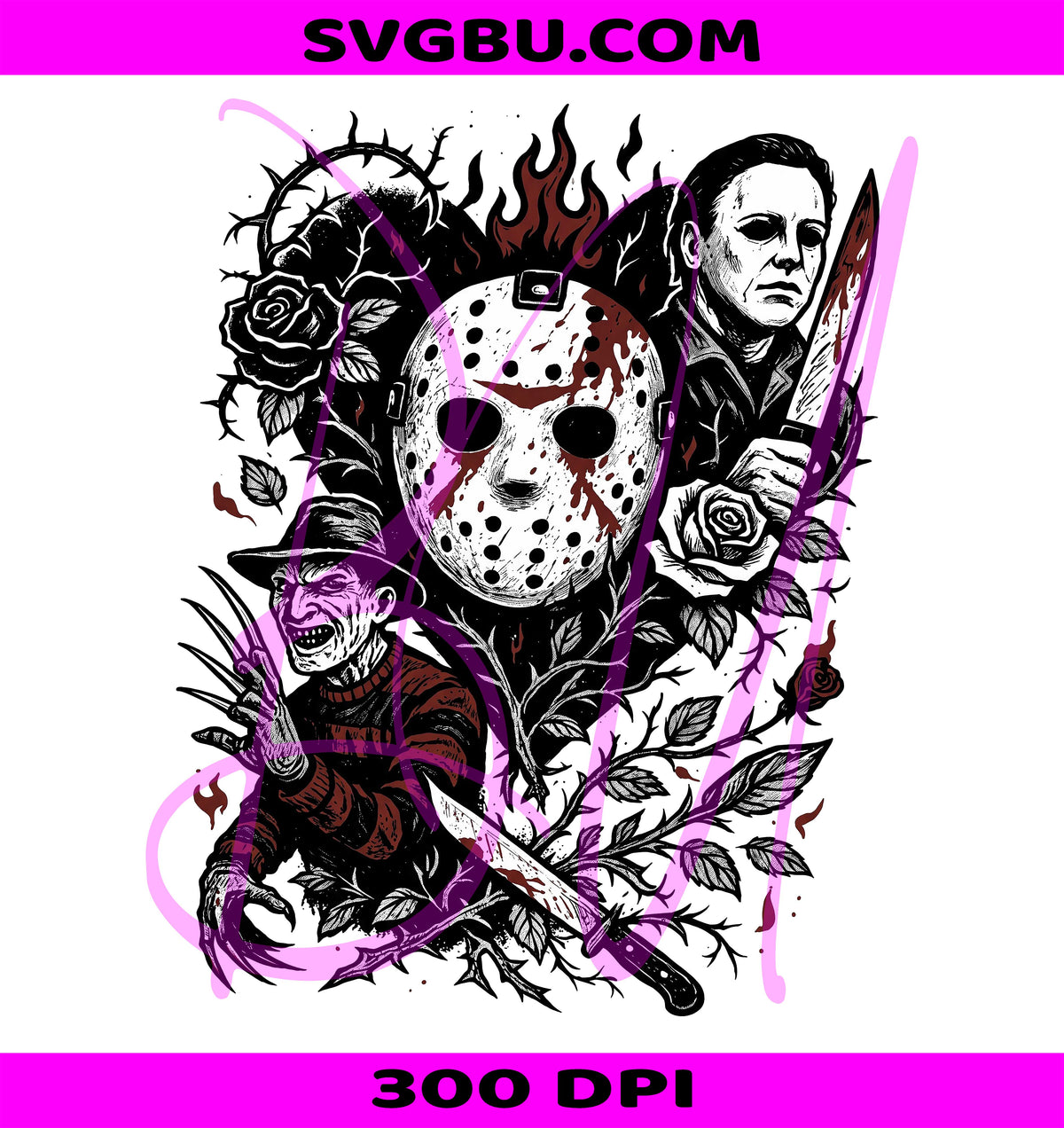 Retro Halloween Horror PNG, Scary Movie Graphic PNG, Spooky Horror PNG