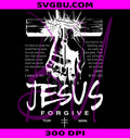Jesus Forgive PNG, Vintage Faith PNG, Religious Cross PNG