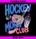 Hockey Moms Club PNG, Hockey Doodle PNG, Game Day Sports Mom PNG