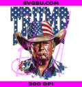 Cowboy Trump PNG, Donald Trump Cigar PNG, Patriotic Cowboy PNG