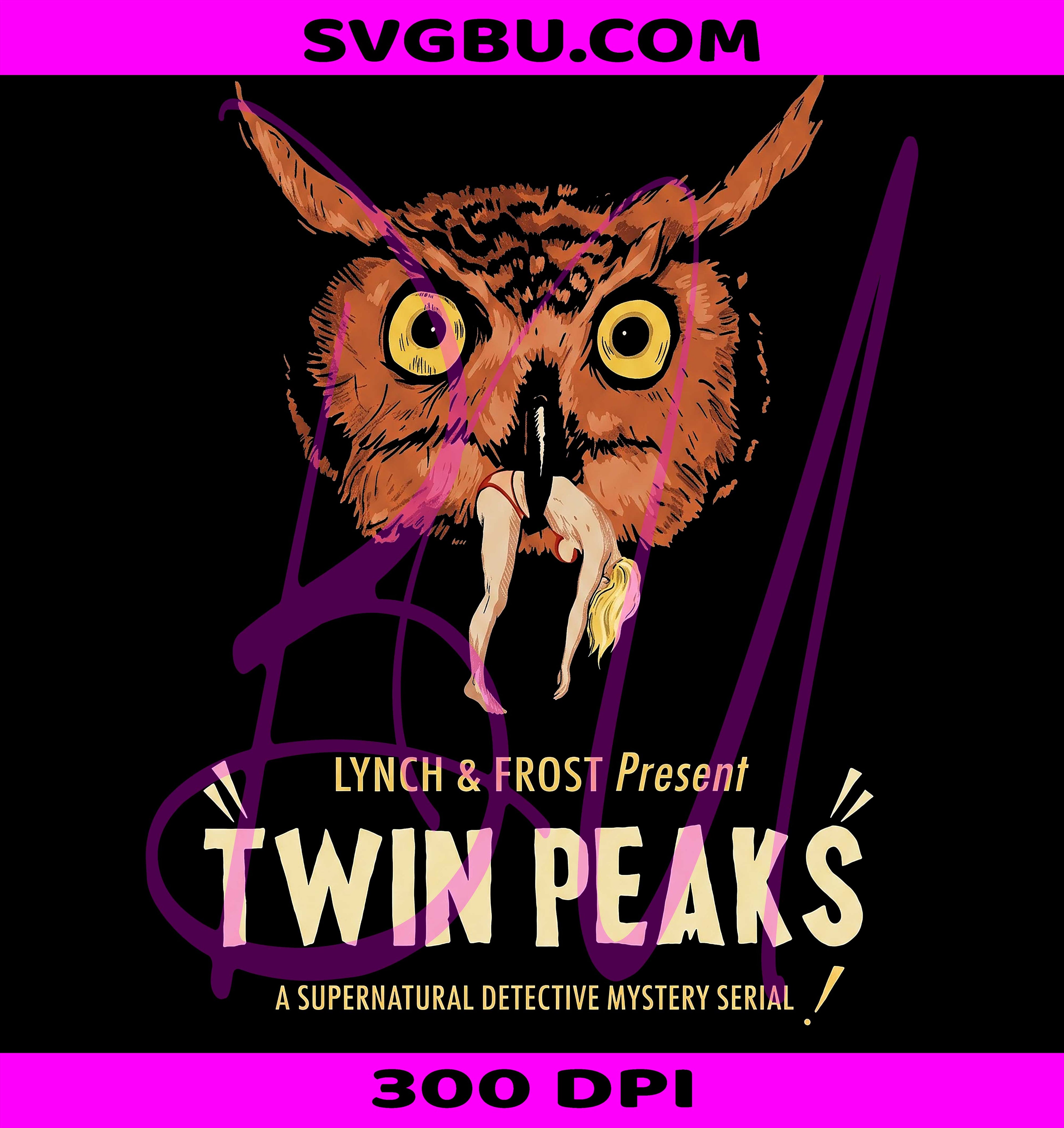 Twin Peaks Owl PNG, Cult TV Series PNG, Retro Streetwear PNG